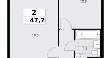 Appartement 2 chambres dans poselenie Sosenskoe, Fédération de Russie