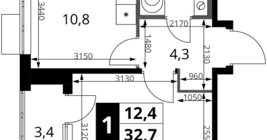 Appartement 1 chambre dans Khimki, Fédération de Russie