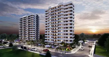 Apartamento 1 habitacion con ascensor, con vista al mar, con Tour online en Mersin, Turquía