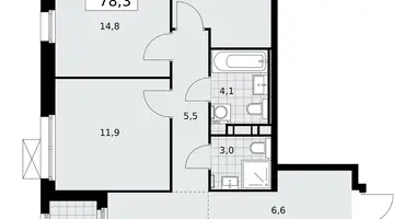 Wohnung 4 zimmer in Moskau, Russland