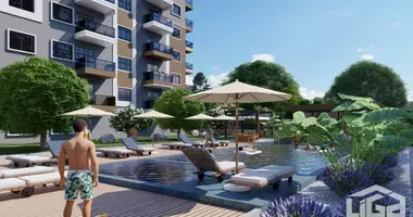 Duplex 4 rooms with parking, with elevator, with swimming pool in Alanya, Turkey