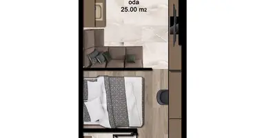 1 room apartment in Elvanli, Turkey