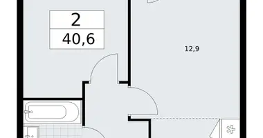 Apartamento 2 habitaciones en Vnukovo, Rusia