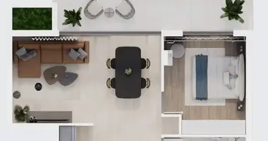 Wohnung 1 zimmer in Larnaka, Zypern