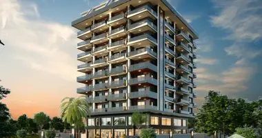 3 room apartment with elevator, with swimming pool, with surveillance security system in Alanya, Turkey