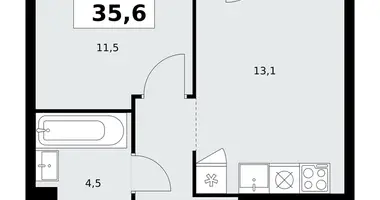 Apartamento 1 habitación en poselenie Sosenskoe, Rusia