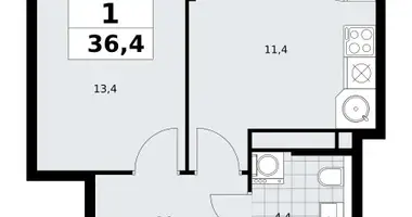 Appartement 1 chambre dans poselenie Sosenskoe, Fédération de Russie