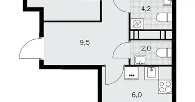 Apartamento 3 habitaciones en Moscú, Rusia