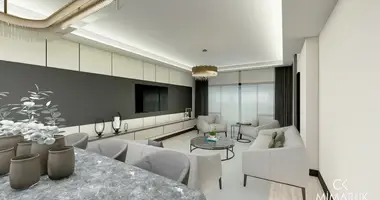 Квартира 3 комнаты с парковкой, с лифтом, с видом на море в Аланья, Турция