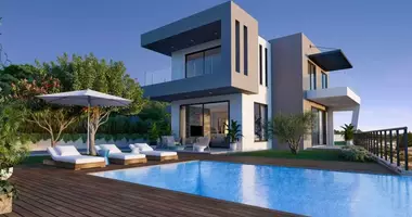 Villa 4 bedrooms with parking, with Furnitured, with Air conditioner in Tala, Cyprus