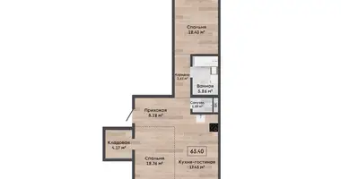 Apartamento 3 habitaciones en Minsk, Belarús