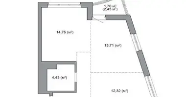 3 room apartment in Minsk, Belarus