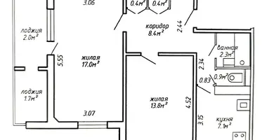 Wohnung 2 zimmer in Minsk, Weißrussland