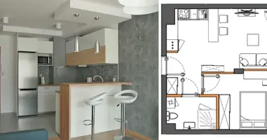 Apartamento 2 habitaciones en Varsovia, Polonia