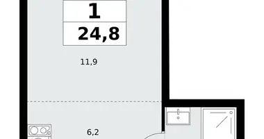 Mieszkanie 1 pokój w poselenie Sosenskoe, Rosja