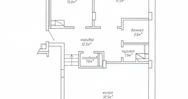 2 room apartment in Minsk, Belarus