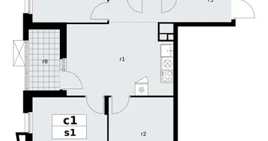 Apartamento 3 habitaciones en poselenie Sosenskoe, Rusia