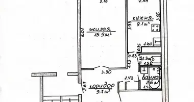 Appartement 3 chambres dans Navahroudak, Biélorussie