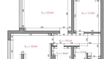 Apartamento 2 habitaciones en Odesa, Ucrania