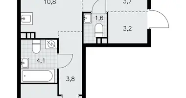 Apartamento 3 habitaciones en poselenie Sosenskoe, Rusia