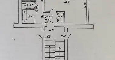 Mieszkanie 1 pokój w Wołkowysk, Białoruś