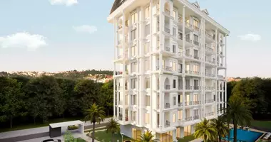 1 room apartment with double glazed windows, with balcony, with elevator in Avsallar, Turkey