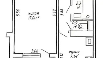 1 room apartment in Minsk, Belarus