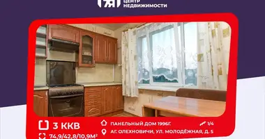 3 room apartment in Aliachnovicy, Belarus