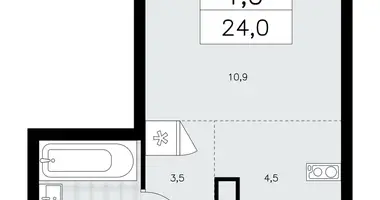 Mieszkanie 1 pokój w poselenie Sosenskoe, Rosja