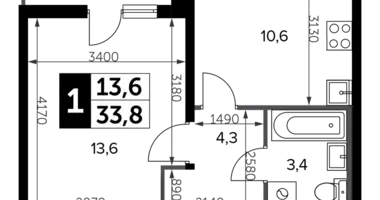 Mieszkanie 1 pokój w Leninsky District, Rosja
