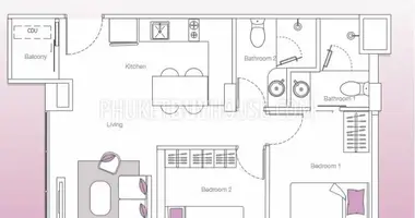 Condo 2 chambres avec arenda rent dans Phuket, Thaïlande