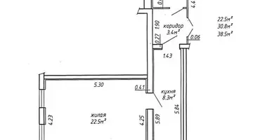 Apartamento 1 habitación en Minsk, Belarús