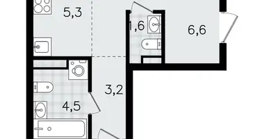 Wohnung 3 zimmer in Wsewoloschsk, Russland