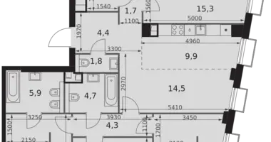 Apartamento 5 habitaciones en North-Western Administrative Okrug, Rusia