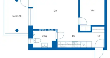 1 bedroom apartment in Kauniainen, Finland