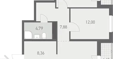 Apartamento 3 habitaciones en Kopisca, Bielorrusia