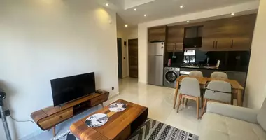 1 room apartment with double glazed windows, with balcony, with furniture in Alanya, Turkey