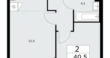 Apartamento 2 habitaciones en poselenie Sosenskoe, Rusia