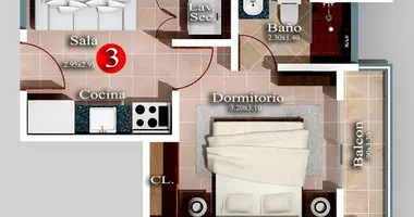 Appartement 1 chambre dans République dominicaine