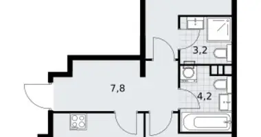 Appartement 3 chambres dans Vnukovo, Russie