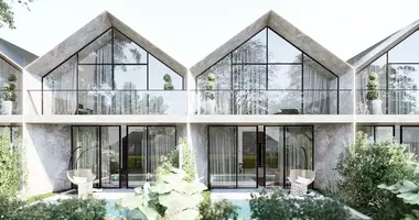 Reihenhaus 3 Zimmer mit Doppelt verglaste Fenster, mit Balkon, mit Möbliert in Denpasar, Indonesien