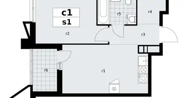 Apartamento 1 habitación en poselenie Sosenskoe, Rusia