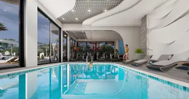 Doppelhaus 3 Zimmer mit Parkplatz, mit Aufzug, mit Schwimmbad in Alanya, Türkei