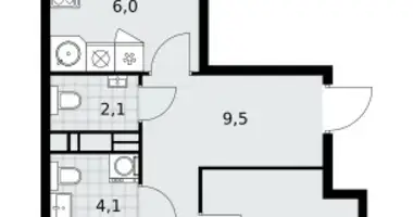 Appartement 3 chambres dans Moscou, Fédération de Russie