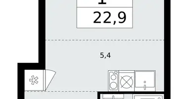 Apartamento 1 habitación en poselenie Sosenskoe, Rusia