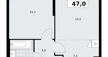 Apartamento 2 habitaciones en poselenie Sosenskoe, Rusia