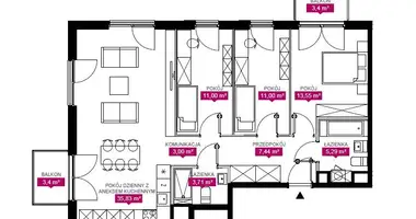 Apartamento 4 habitaciones en Lodz, Polonia