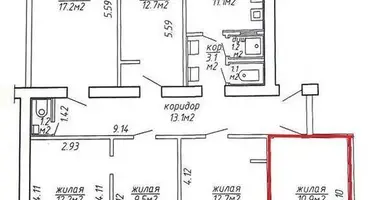 Apartamento 6 habitaciones en Minsk, Belarús