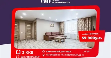 Wohnung 3 Zimmer in Smaljawitschy, Weißrussland