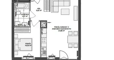 Apartamento 2 habitaciones en Danzig, Polonia